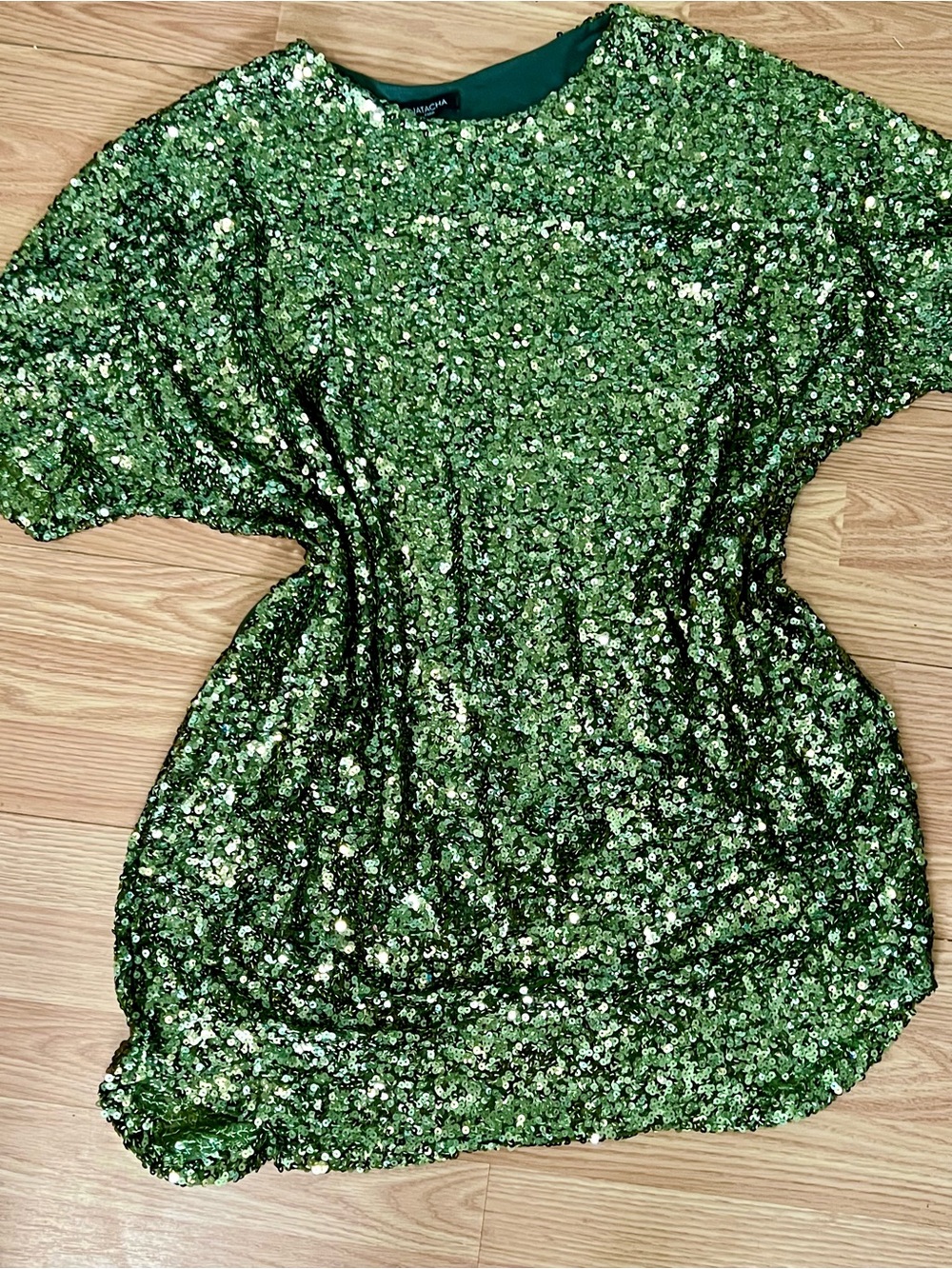 Green Sequin Mini Dress or Tunic Top
